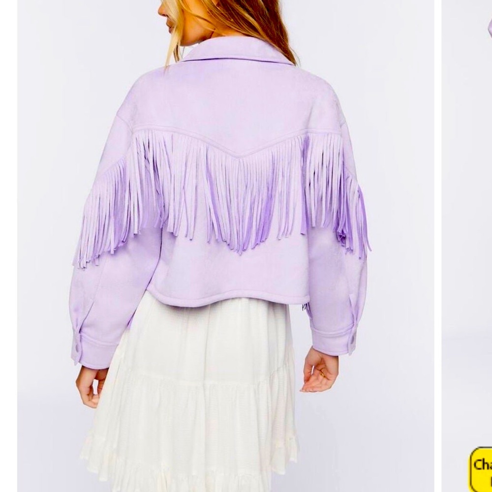 Purple Fringe Jacket
